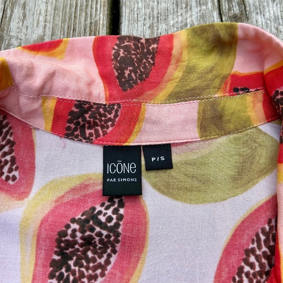 Icône ⎮ Tie front papaya top - Picture 6 of 7